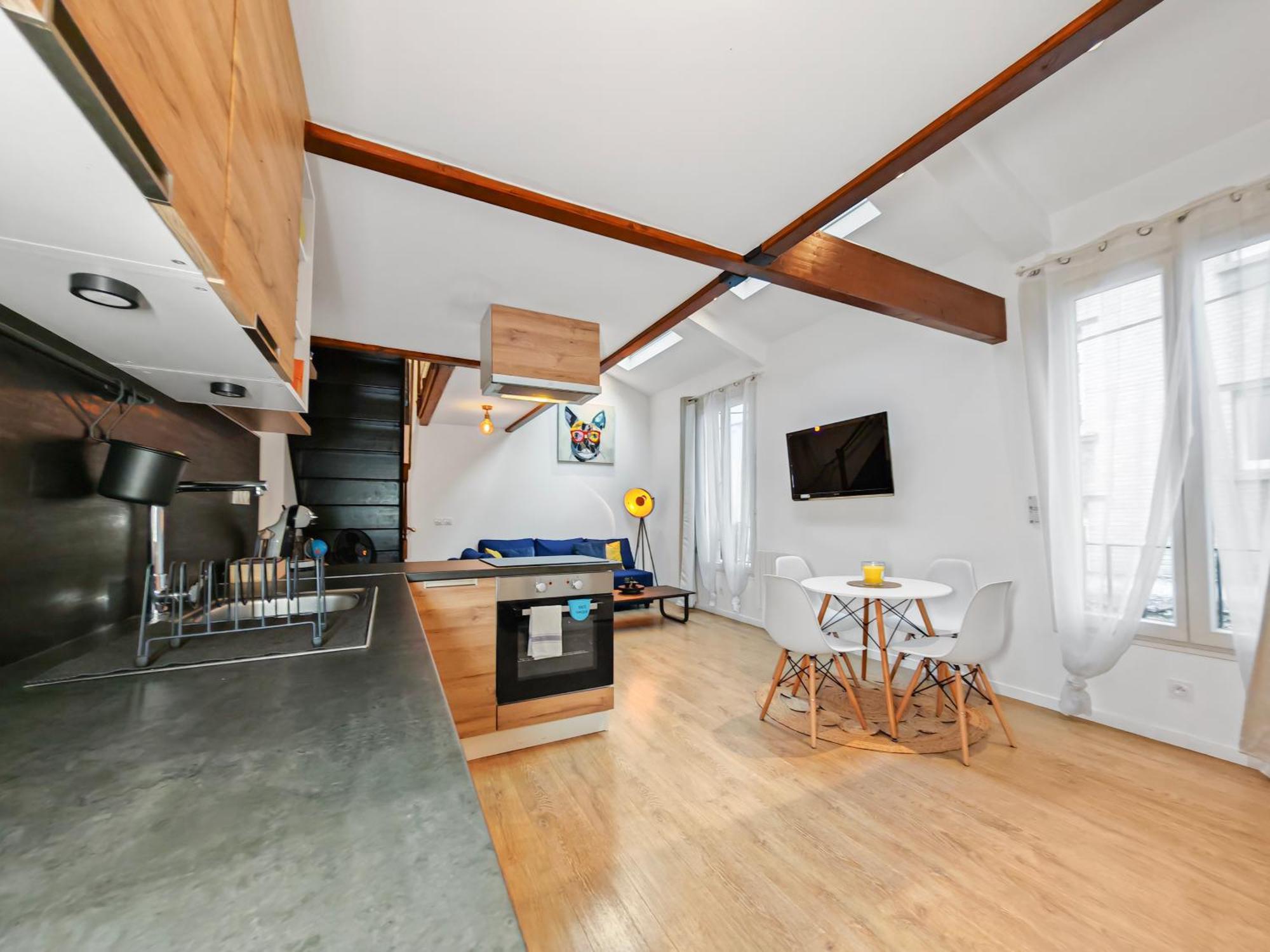 Appartement Loft Duplex A 2 Min De Paris - Parking Gratuit à Le Pré-Saint-Gervais Extérieur photo